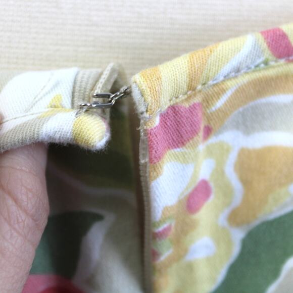 VTG Laura Ashley Womens US8 Floral Dress Spring Tulips 90s Preppy Coastal Brunch - Picture 7 of 9